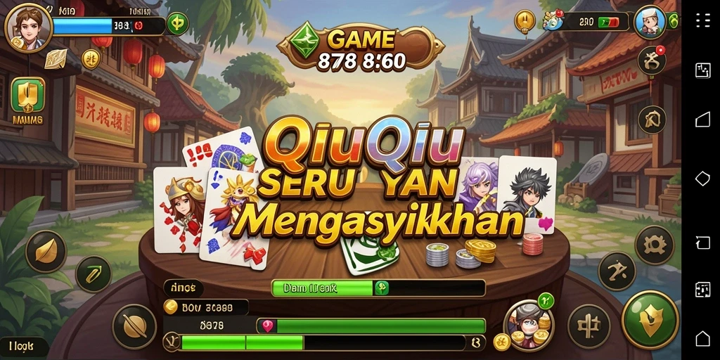 Tampilan gameplay QiuQiu yang menarik di 8768.