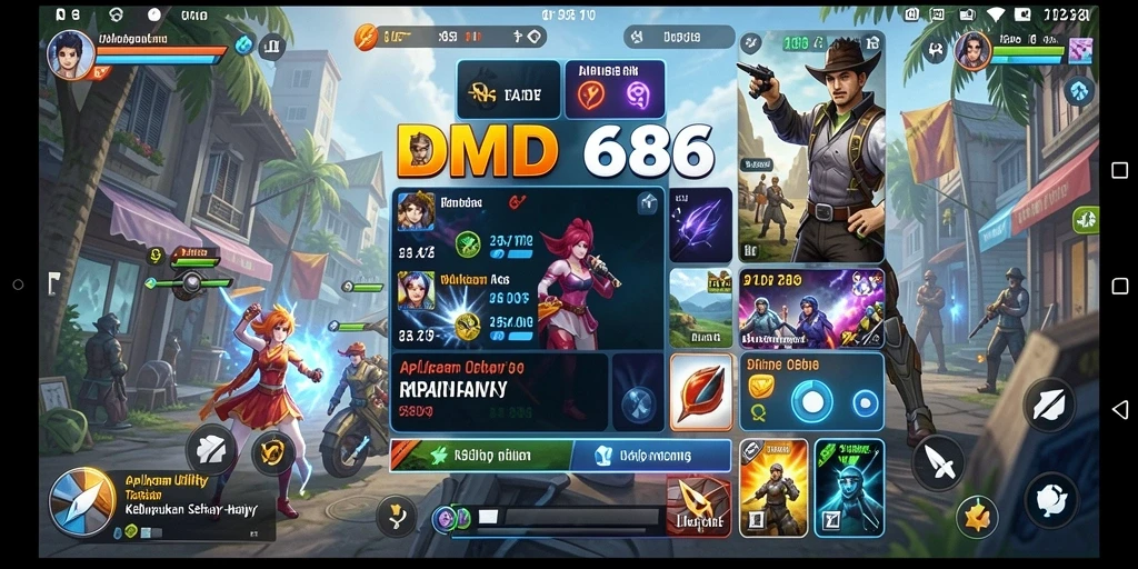 Tampilan antarmuka DMD686 yang intuitif dan mudah digunakan.