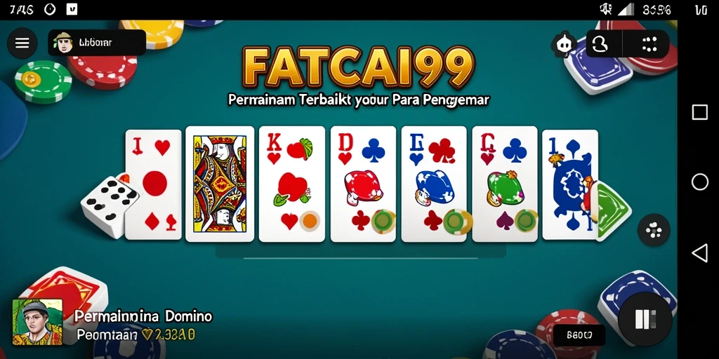 Tangkapan layar gameplay seru Domino di FATCAI99.