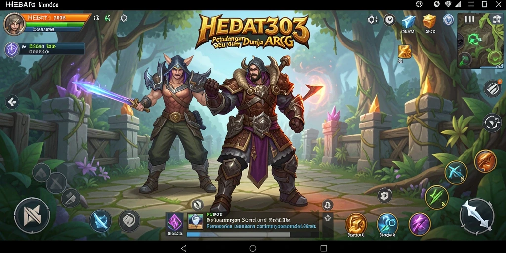 Tampilan gameplay HEBAT303 yang seru dan dinamis dalam pertempuran ARPG.