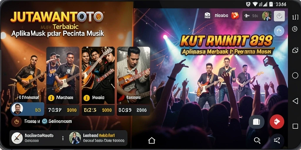 Tampilan antarmuka user-friendly dari JUTAWANTOTO saat memainkan musik.