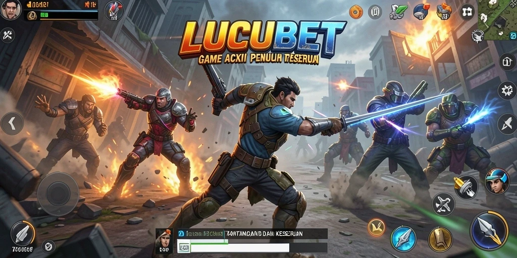 Tampilan gameplay menegangkan di LUCUBET dengan aksi seru dan grafis menarik.