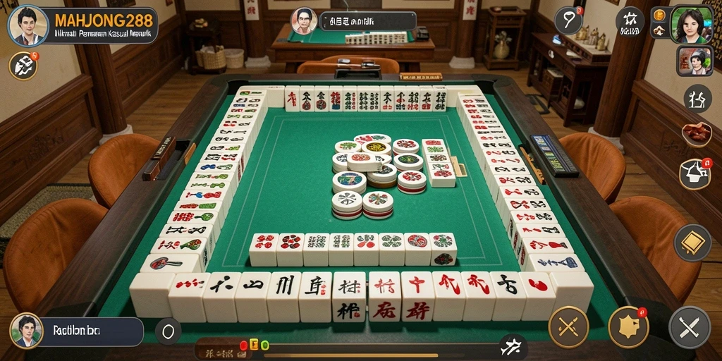 Tampilan gameplay MAHJONG288 yang menarik dan penuh tantangan.
