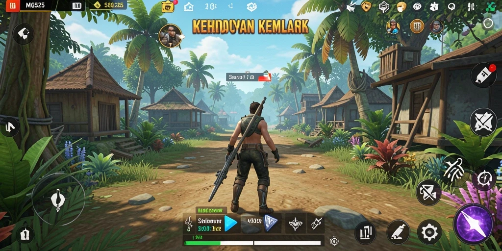 Screenshot gameplay MG525 menunjukkan interaksi karakter yang menarik.