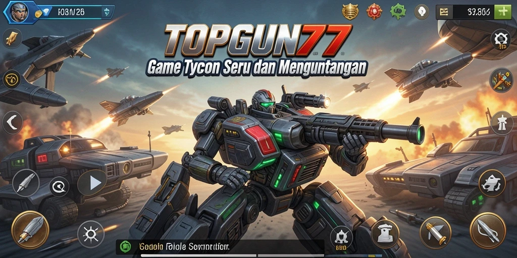 Tampilan gameplay seru dari TOPGUN77 yang menampilkan keseruan strategis.